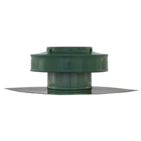 Static Vents - Round Back Roof Vent | 4" Diameter | 2" Tall Collar | Flat Flange | 12 Sq. In. NFA