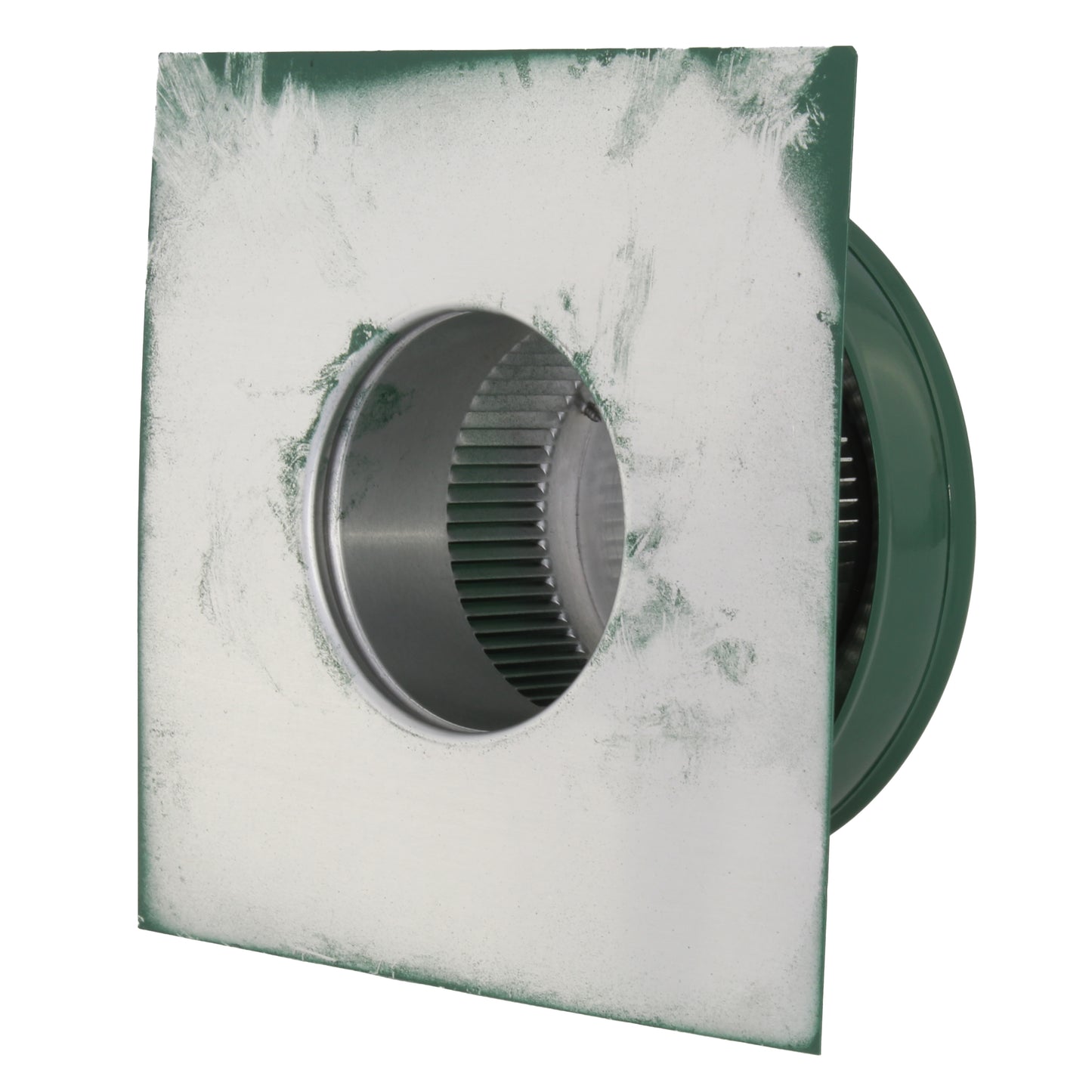 Static Vents - Round Back Roof Vent | 4" Diameter | 2" Tall Collar | Flat Flange | 12 Sq. In. NFA