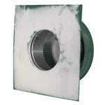 Static Vents - Round Back Roof Vent | 4" Diameter | 2" Tall Collar | Flat Flange | 12 Sq. In. NFA