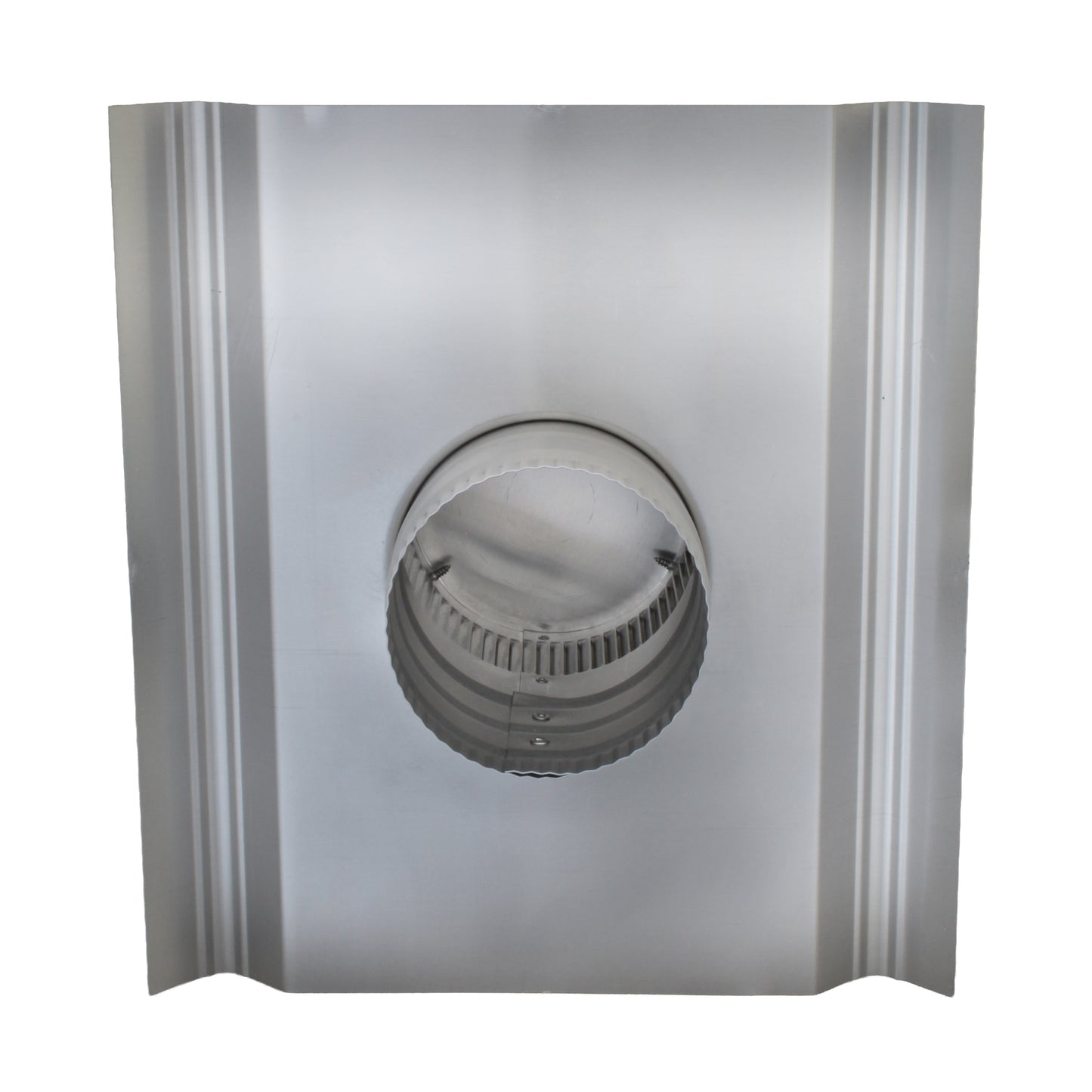 Round Back Roof Jack for SM-Rib Panel | 4" Diameter | 2" Tall Collar | Metal Roof