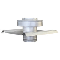 Round Back Roof Jack for SM-Rib Panel | 4" Diameter | 2" Tall Collar | Metal Roof