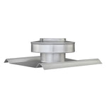 Round Back Roof Vent for SM-Rib Panel | 4" Diameter | 2" Tall Collar | Metal Roof | 12 Sq. In. NFA