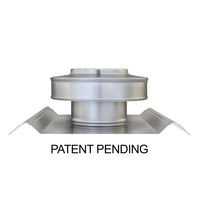 Round Back Roof Vent for SM-Rib Panel | 4" Diameter | 2" Tall Collar | Metal Roof | 12 Sq. In. NFA