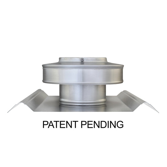 Round Back Roof Vent for SM-Rib Panel | 4" Diameter | 2" Tall Collar | Metal Roof | 12 Sq. In. NFA