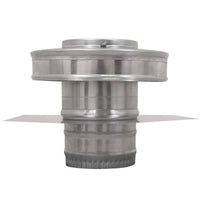 Model RBV - 4 - C2 - TP | Round Back Vent | 4" Diameter | 2" Tall Collar | Tail Pipe - Active Ventilation Products
