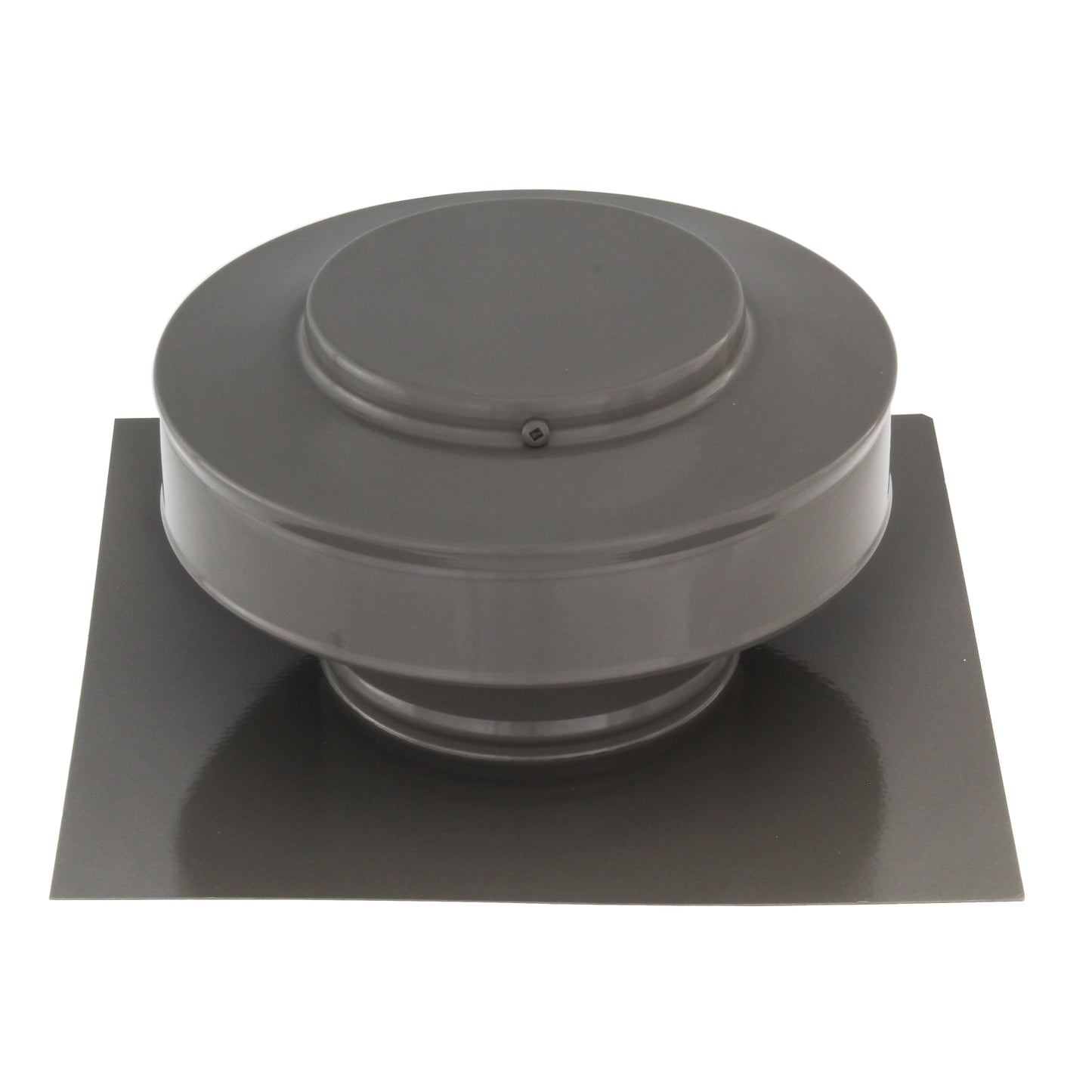 Static Vents - Round Back Roof Vent | 4" Diameter | 2" Tall Collar | Flat Flange | 12 Sq. In. NFA