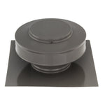 Static Vents - Round Back Roof Vent | 4" Diameter | 2" Tall Collar | Flat Flange | 12 Sq. In. NFA