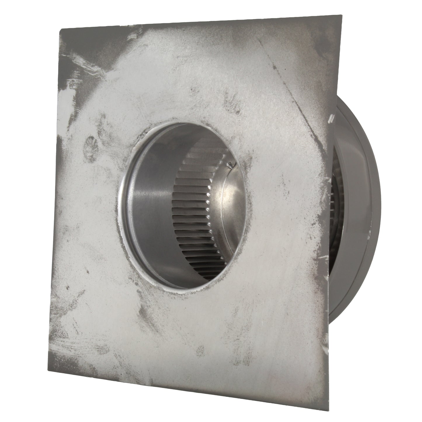 Static Vents - Round Back Roof Vent | 4" Diameter | 2" Tall Collar | Flat Flange | 12 Sq. In. NFA