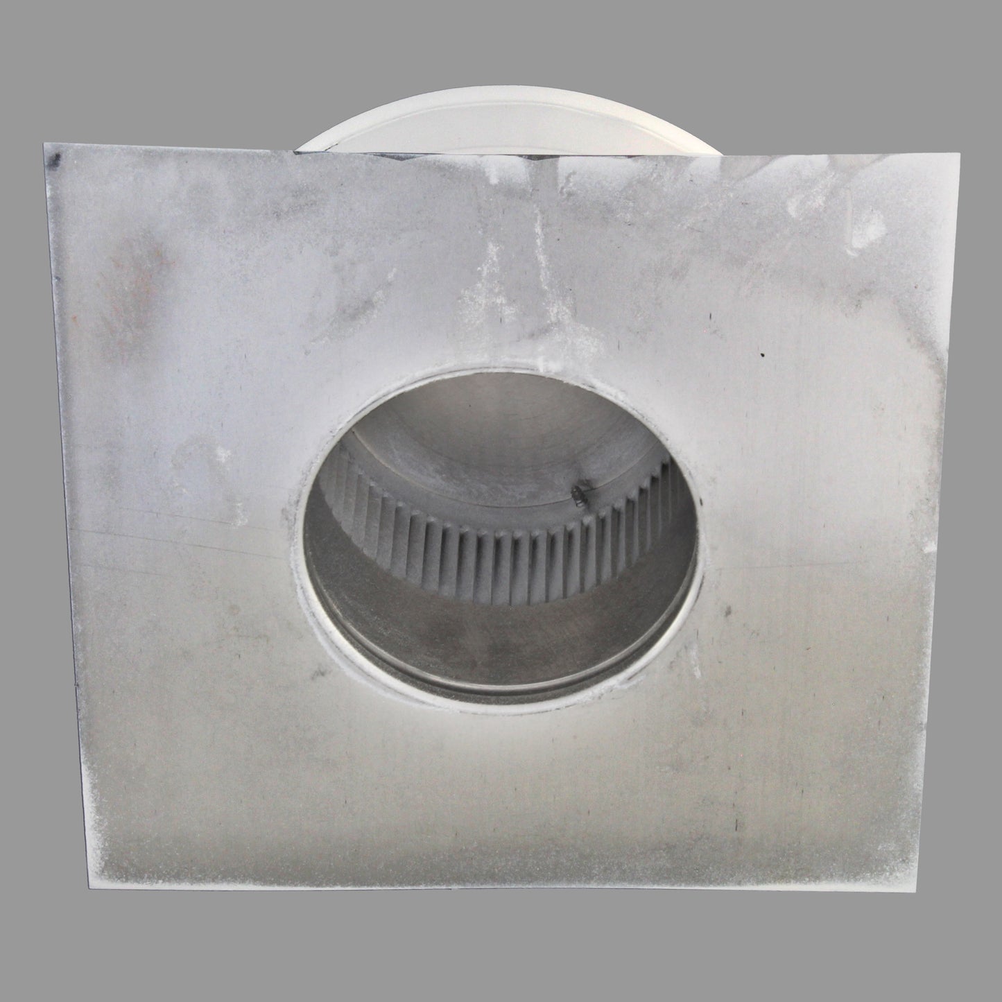 Static Vents - Round Back Roof Vent | 4" Diameter | 2" Tall Collar | Flat Flange | 12 Sq. In. NFA