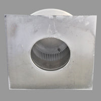 Static Vents - Round Back Roof Vent | 4" Diameter | 2" Tall Collar | Flat Flange | 12 Sq. In. NFA