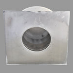 Static Vents - Round Back Roof Vent | 4" Diameter | 2" Tall Collar | Flat Flange | 12 Sq. In. NFA