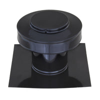 Static Vents - Round Back Roof Vent | 4" Diameter | 4" Tall Collar | Flat Flange | 12 Sq. In. NFA