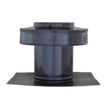 Static Vents - Round Back Roof Vent | 4" Diameter | 4" Tall Collar | Flat Flange | 12 Sq. In. NFA