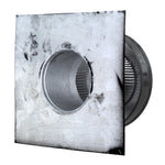 Static Vents - Round Back Roof Vent | 4" Diameter | 4" Tall Collar | Flat Flange | 12 Sq. In. NFA