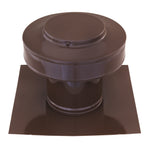 Static Vents - Round Back Roof Vent | 4" Diameter | 4" Tall Collar | Flat Flange | 12 Sq. In. NFA