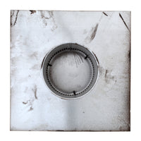 Static Vents - Round Back Roof Vent | 4" Diameter | 4" Tall Collar | Flat Flange | 12 Sq. In. NFA