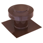 Static Vents - Round Back Roof Vent | 4" Diameter | 4" Tall Collar | Flat Flange | 12 Sq. In. NFA