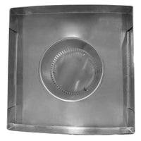 Static Vent 4" with Curb Mount Sub Base - Round Back Vent | 4" Diameter | 4" Tall Collar | 12 Sq. In. NFA - Active Ventilation Products