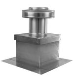 Model RBV-4-C4-CMF-TP | Round Back Vent  |  4" Diameter | " 4" Tall Collar  | Curb Mount Flange  |  Tail Pipe