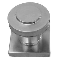 Static Vent 4" with Curb Mount Sub Base - Round Back Vent | 4" Diameter | 4" Tall Collar | 12 Sq. In. NFA - Active Ventilation Products
