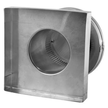 Model RBV-4-C4-CMF | Round Back Static Vent |  4" Diameter | 4" Tall Collar  |  12 Sq. In. NFA