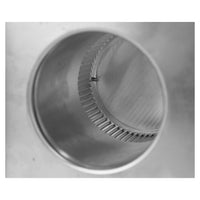 Static Vent 4" with Curb Mount Sub Base - Round Back Vent | 4" Diameter | 4" Tall Collar | 12 Sq. In. NFA - Active Ventilation Products