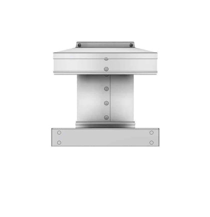 Static Vent 4" with Curb Mount Sub Base - Round Back Vent |  4" Diameter | 4" Tall Collar  |  12 Sq. In. NFA