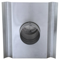 Round Back Roof Jack for SM-Rib Panel | 4" Diameter | 4" Tall Collar | Metal Roof