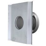 Round Back Roof Vent for SM-Rib Panel | 4" Diameter | 4" Collar | Round Back Roof Vent for Metal Roofs | 12 Sq. In. NFA