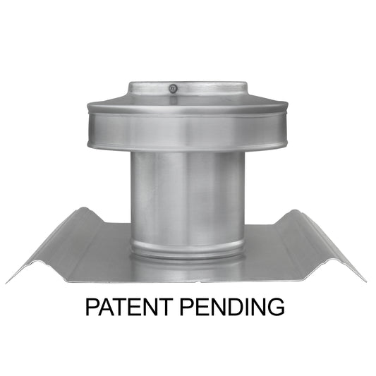 Round Back Roof Vent for SM-Rib Panel | 4" Diameter | 4" Collar | Round Back Roof Vent for Metal Roofs | 12 Sq. In. NFA