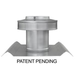 Round Back Roof Vent for SM-Rib Panel | 4" Diameter | 4" Collar | Round Back Roof Vent for Metal Roofs | 12 Sq. In. NFA
