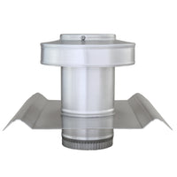 Round Back Roof Jack for SM-Rib Panel | 4" Diameter | 4" Tall Collar | Metal Roof