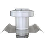 Round Back Roof Jack for SM-Rib Panel | 4" Diameter | 4" Tall Collar | Metal Roof
