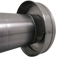 Model RBV - 4 - C4 - TP | Round Back Vent | 4" Diameter | 4" Tall Collar | Tail Pipe - Active Ventilation Products
