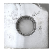 Static Vents - Round Back Roof Vent | 4" Diameter | 4" Tall Collar | Flat Flange | 12 Sq. In. NFA