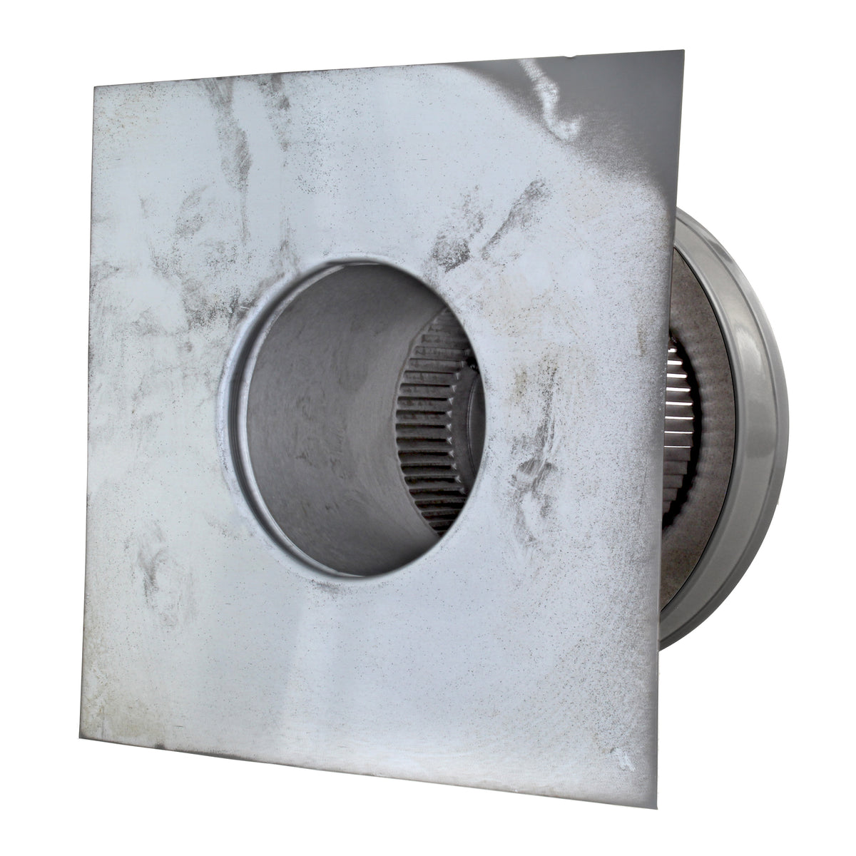 Static Vents - Round Back Roof Vent | 4" Diameter | 4" Tall Collar | Flat Flange | 12 Sq. In. NFA