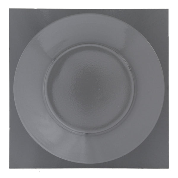 Static Vents - Round Back Roof Vent | 4" Diameter | 4" Tall Collar | Flat Flange | 12 Sq. In. NFA | Top View