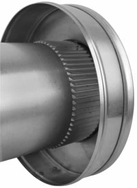 Static Vent - Round Back Roof Vent | 4" Diameter | 2" Tall Collar | Flat Flange | 12 Sq. In. NFA - Active Ventilation Products