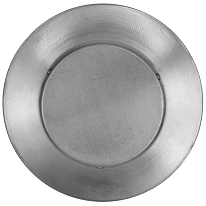 Static Vent - Round Back Roof Vent | 4" Diameter | 4" Tall Collar | Flat Flange | 12 Sq. In. NFA