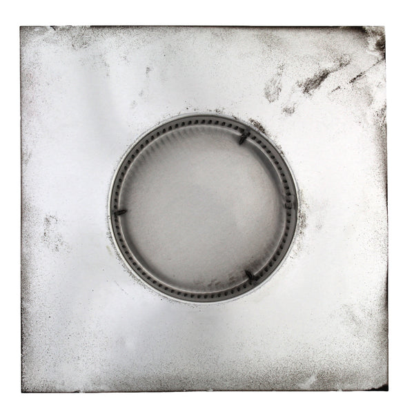Static Vents - Round Back Roof Vent | 5" Diameter | 2" Tall Collar | Flat Flange | 19 Sq. In. NFA | Bottom View