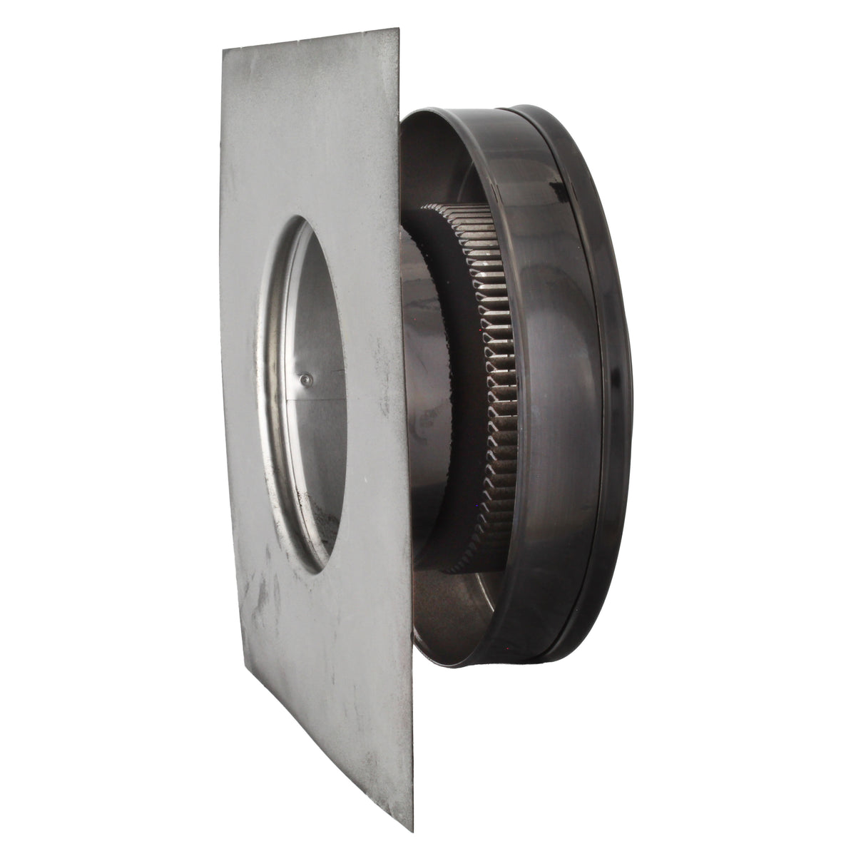 Static Vents - Round Back Roof Vent | 5" Diameter | 2" Tall Collar | Flat Flange | 19 Sq. In. NFA
