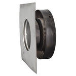 Static Vents - Round Back Roof Vent | 5" Diameter | 2" Tall Collar | Flat Flange | 19 Sq. In. NFA