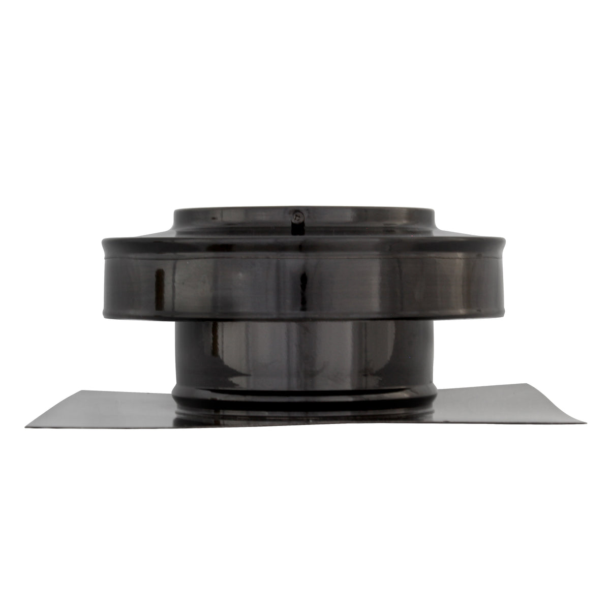 Static Vents - Round Back Roof Vent | 5" Diameter | 2" Tall Collar | Flat Flange | 19 Sq. In. NFA