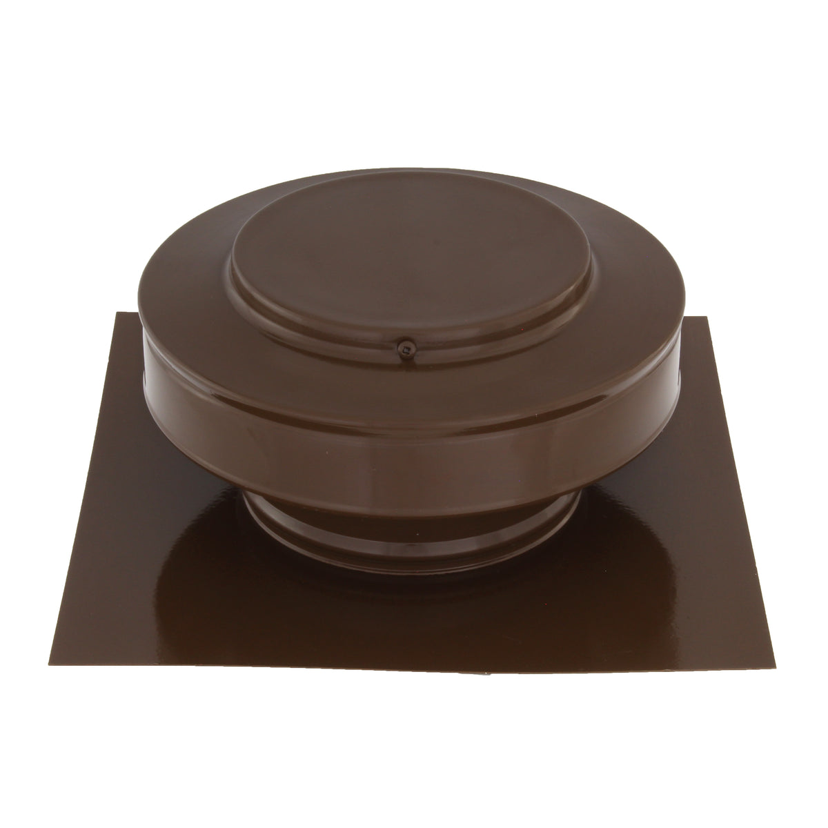 Static Vents - Round Back Roof Vent | 5" Diameter | 2" Tall Collar | Flat Flange | 19 Sq. In. NFA