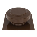 Static Vents - Round Back Roof Vent | 5" Diameter | 2" Tall Collar | Flat Flange | 19 Sq. In. NFA