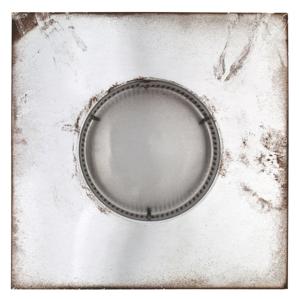Static Vents - Round Back Roof Vent | 5" Diameter | 2" Tall Collar | Flat Flange | 19 Sq. In. NFA | Bottom View