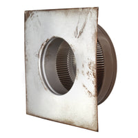 Static Vents - Round Back Roof Vent | 5" Diameter | 2" Tall Collar | Flat Flange | 19 Sq. In. NFA