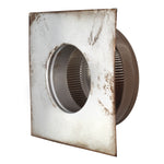 Static Vents - Round Back Roof Vent | 5" Diameter | 2" Tall Collar | Flat Flange | 19 Sq. In. NFA