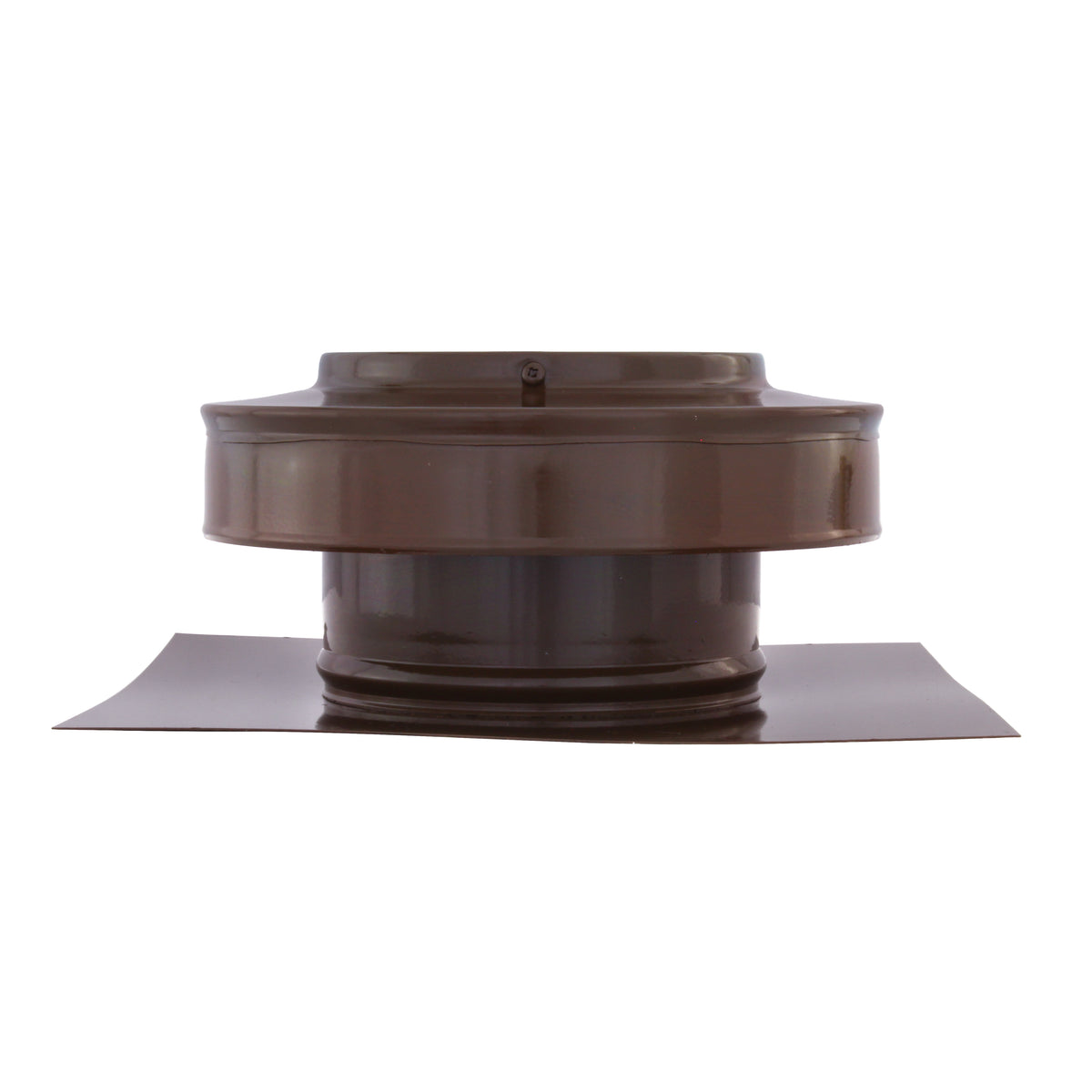 Static Vents - Round Back Roof Vent | 5" Diameter | 2" Tall Collar | Flat Flange | 19 Sq. In. NFA