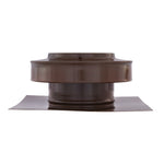 Static Vents - Round Back Roof Vent | 5" Diameter | 2" Tall Collar | Flat Flange | 19 Sq. In. NFA